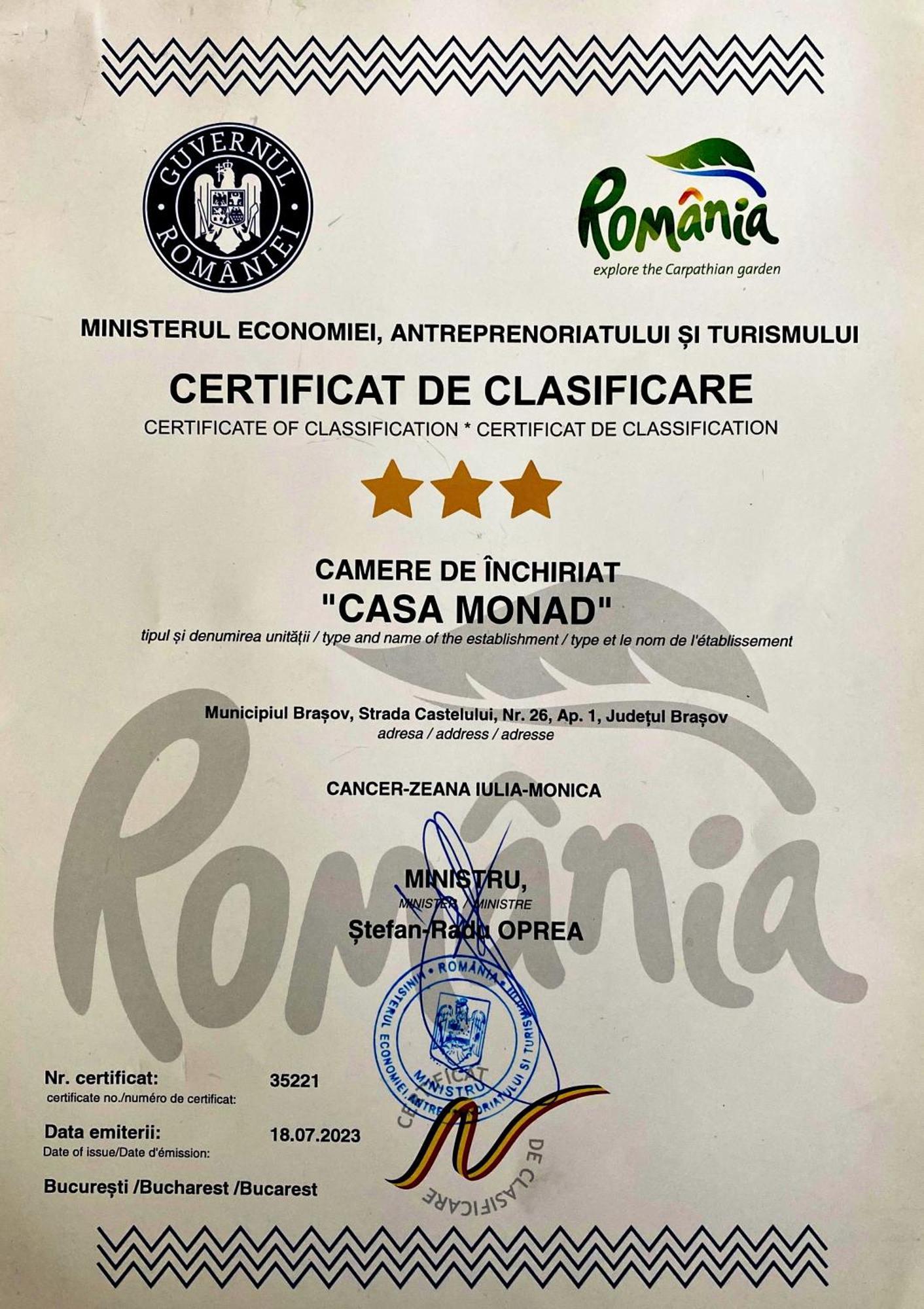 Castelului Residence - Casa Monad 브라쇼브 외부 사진
